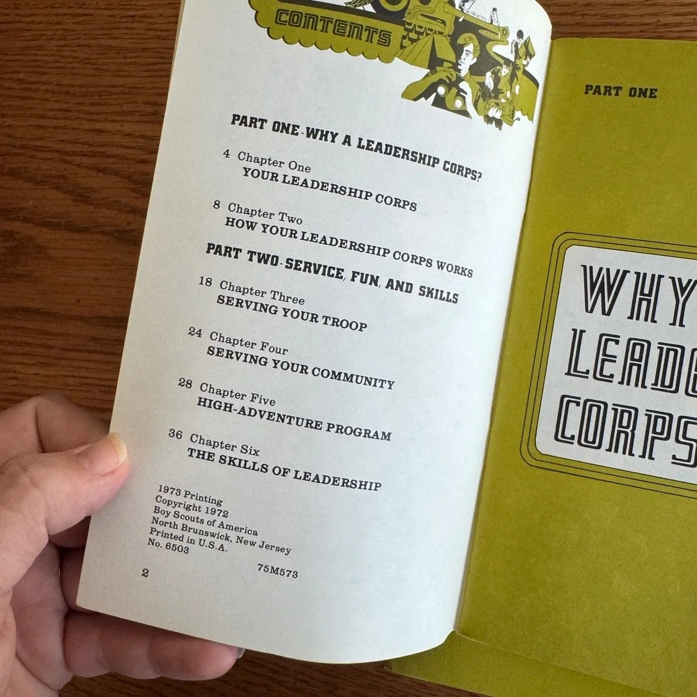 Boy Scouts‎ of America Vintage Leadership Corps Troop Committee Handbook Set